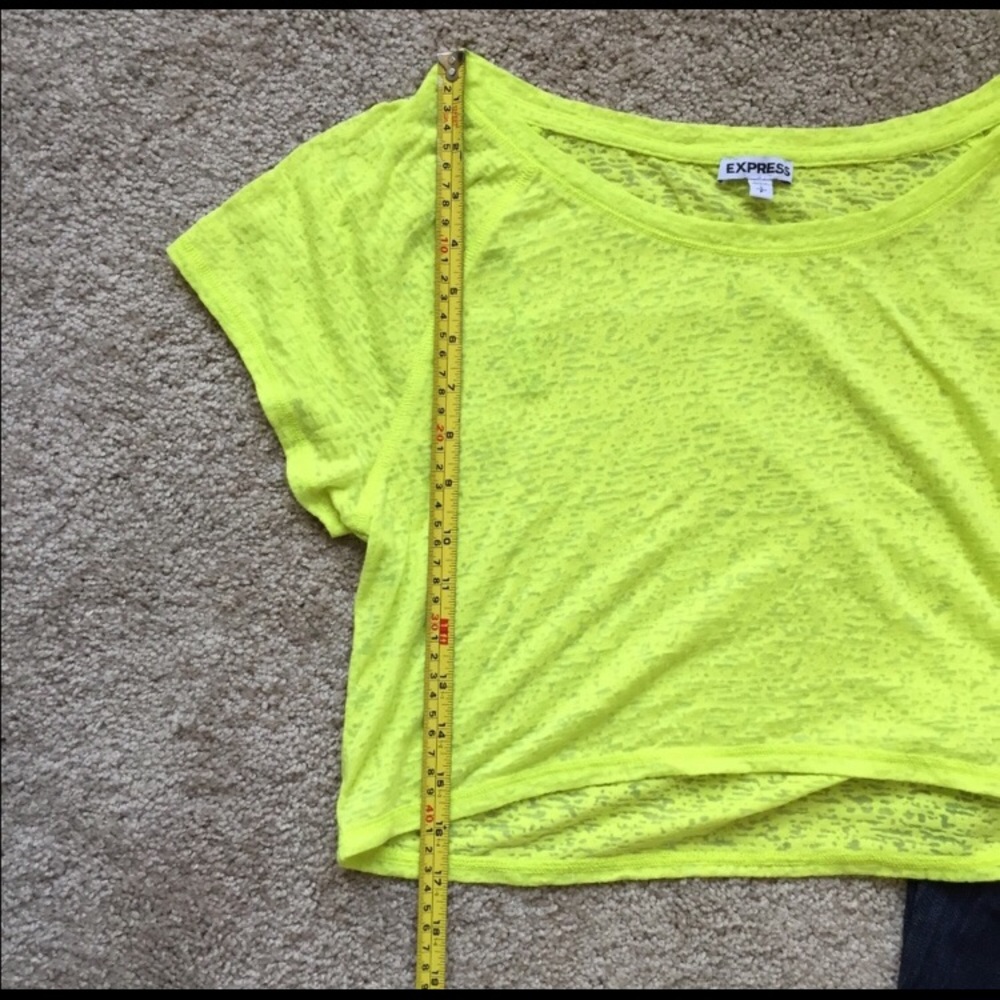 Express Neon crop top